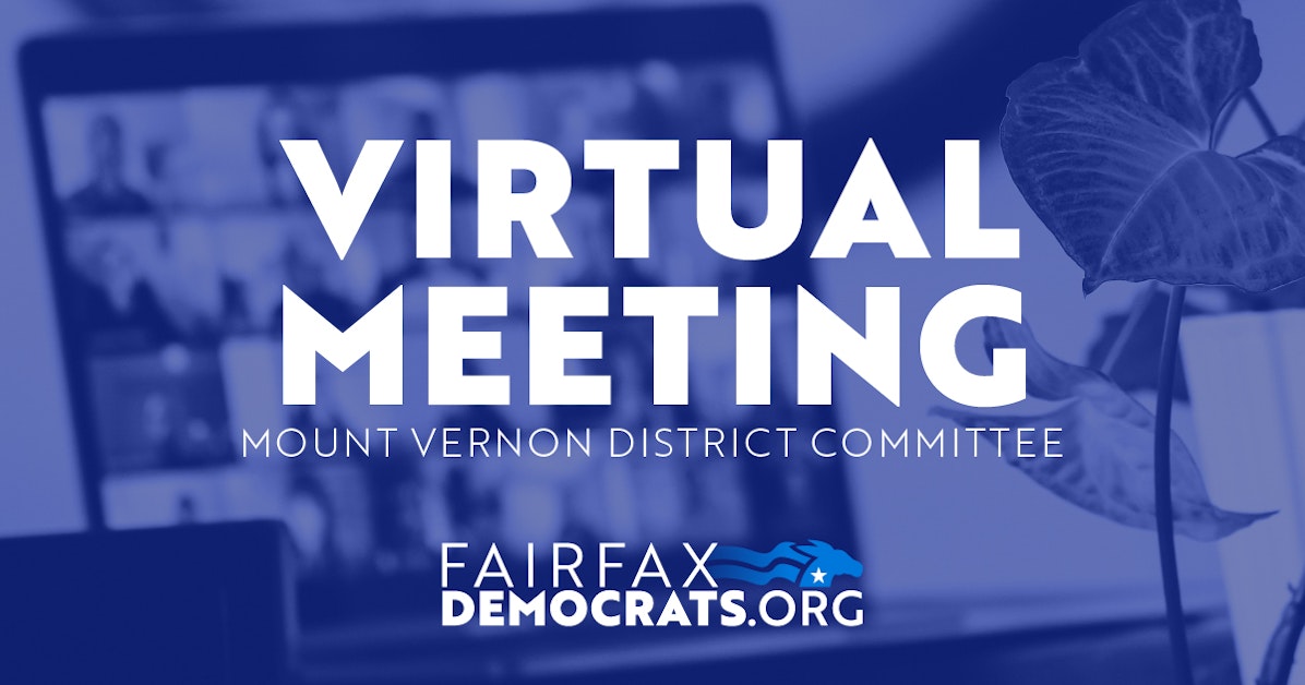 Mount Vernon District Committee Monthly Meeting · Fairfax County